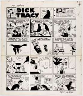Chester Gould Dick Tracy Sunday Comic Strip Original Art dated 12-11-66 (Chicago Tribune, 1966).... | Heritage