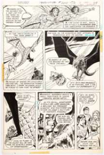 Dave Cockrum Superboy #200 Page 16 Original Art (DC, 1974). The evil Starfinger kidnaps Duo Damsel on this page from - | Heritage