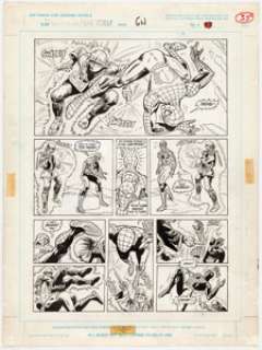 Ross Andru and Mike Esposito Spider-Man: Fear Itself Page 35 Original Art (Marvel, 1992). Spidey battles a - | Heritage