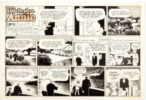 Harold Gray Little Orphan Annie Sunday Comic Strip Original Art dated 9-3-67 (Chicago Tribune, 1967).... | Heritage