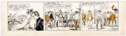 Jose Luis Salinas Cisco Kid Daily Comic Strip Original Art dated 1-19-52 (King Features Syndicate, 1952).... | Heritage