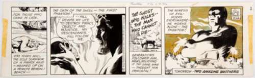 Sy Barry Phantom Daily Comic Strip Original Art dated 3-24-69 (King Features Syndicate, 1969)....