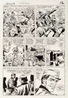 Dick Ayers and Frank Giacoia Sgt. Fury and his Howling Commandos #19 Story Page 9 Original Art (Marvel, 1965).... | Heritage