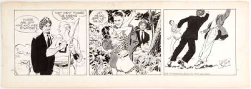Alex Raymond Rip Kirby Daily Comic Strip Original Art dated 6-7-51 (King Features Syndicate, 1951).... | Heritage
