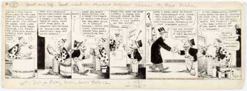Bud Fisher Mutt and Jeff Daily Comic Strip #461 Original Art dated 2-12-26 (H. C. Fisher, 1926)....