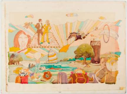 Milton Glaser Time Magazine Cover Proposal Original Art (Push Pin Studios, 1969).... | Heritage