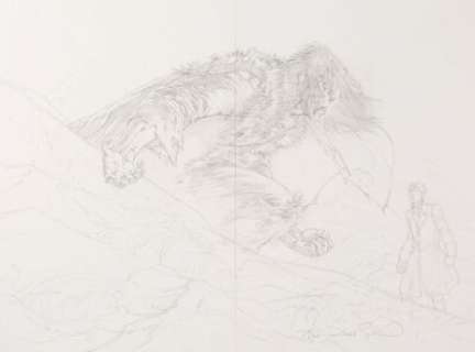 Bernie Wrightson Frankenstein Alive, Alive! #1 Preliminary Double Splash Pages 9-10 (IDW, 2012).... | Heritage