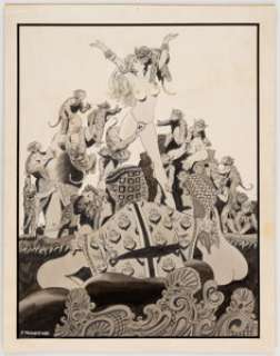 Frank Thorne Ghita: The Sword of Eros Plate #2 Illustration Original Art (1985).... | Heritage