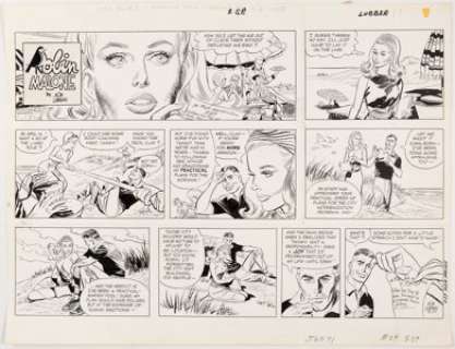 Bob Lubbers Robin Malone Sunday Comic Strip Original Art dated 8-27-67 (NEA, 1967).... | Heritage