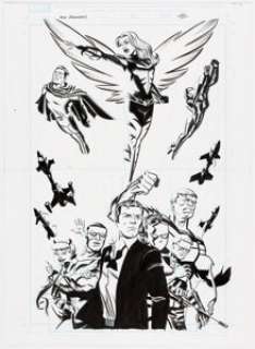 Michael Cho New Avengers V4#1 Variant Cover Original Art (Marvel, 2015)....