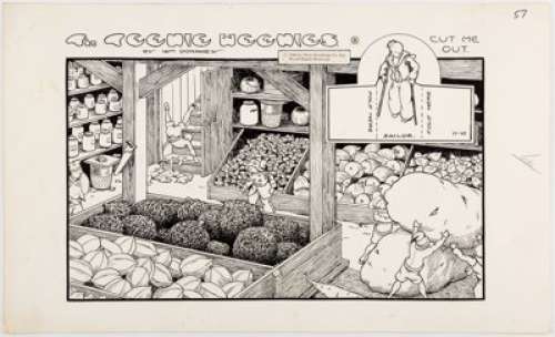 William Donahey The Teenie Weenies Sunday Comic Strip Original Art dated 11-10-68 (News Syndicate Co., 1968).... | Heritage