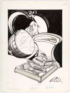 Antonio Prohias El Mundo (Havana) Original Editorial Cartoon, pre-Spy vs. Spy (Govin Publ., 1959).... | Heritage