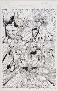 Steven Hughes Lady Death II: Between Heaven and Hell #4 Splash Page 13 Original Art (Chaos! Comics, 1995).... | Heritage