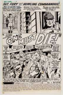 Dick Ayers and Syd Shores Sgt. Fury #90 Story Page 1 Original Art (Marvel, 1971).... | Heritage