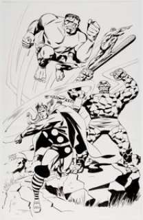 Steve Rude - Marvel Heroes Specialty Commission Illustration Original Art (1998).... | Heritage