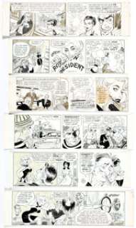 Bob Lubbers Robin Malone Daily Comic Strip Original Art Group of 10 (NEA, 1967-68).... | Heritage