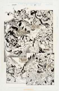  - Stefano Raffaele and Ralph Cabrera Conan: The Lord of the Spiders #1 Story Page 21 Original Art Panel Page (Marvel, -