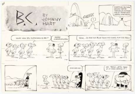 Johnny Hart B. C. Sunday Comic Strip Original Art dated 11-30-69 (Field Enterprises, 1969).... | Heritage