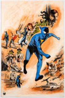  - Robert Hack The Fox #2 "Dark Circle Movie Poster Throwback" Variant Cover Original Art (Archie Comics, 2015)....