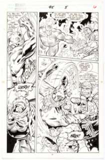  - Scot Eaton and Mike Barreiro Silver Surfer #95 Story Page 5 Original Art (Marvel, 1994)....