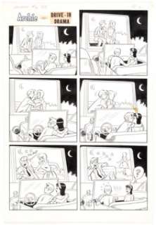 Dan DeCarlo Archie’s Joke Book Magazine #76 Complete 1-Page Story "Drive-In Drama" Original Art (Archie Comics, 19... | Heritage