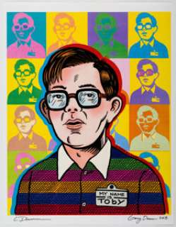  - Gary Dumm - Harvey Pekar and Toby Radloff Speciality Illustrations Original Art and Print Group of 3 (2008).... (Total: 3 Original Art)