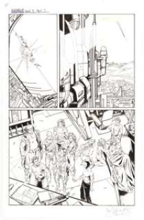  - David Lapham and Gonzalo Mayo Harbinger #9 Story Page 7 Original Art (Valiant Comics, 1992)....