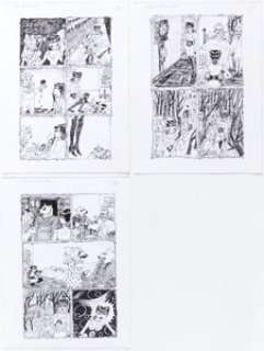  - Dame Darcy Tomorrow Stories #9 Pages 2 -4 Original Art Group of 3 (America‘s Best Comics, 2001).... (Total: 3 Original Art)