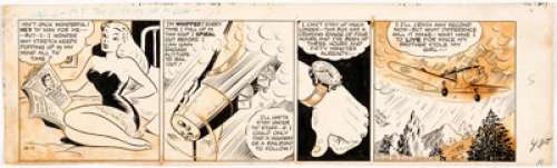 Zack Mosley Smilin’ Jack Daily Comic Strip Original Art dated 10-17-41 (News Syndicate Co. Inc., 1941).... | Heritage