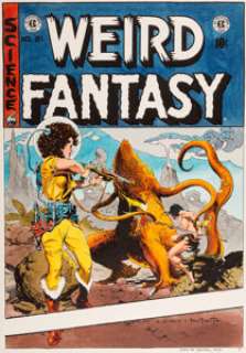 Marie Severin Weird Fantasy #21 Hand-Colored Cover Print Original Art (Russ Cochran, 1973). ... | Heritage