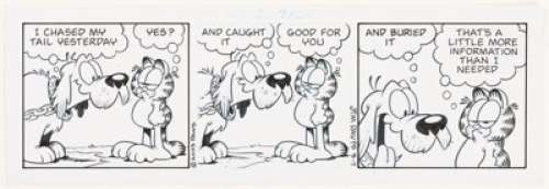 Jim Davis Garfield Daily Comic Strip Original Art dated 3-11-03 (United Feature Syndicate, 2003)... | Heritage