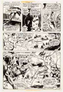 Jose Luis Garcia-Lopez and Frank Springer Tarzan #254 Story Page 7 Original Art (DC, 1976).... | Heritage
