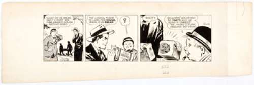 Paul Pinson Dan Dunn Daily Comic Strip Original Art dated 11-4-42 (Publishers Syndicate, 1942) ...