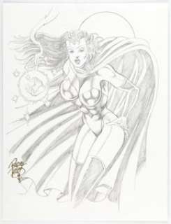 Robb Phipps - Scarlet Witch Specialty Illustration Original Art (1998)....
