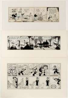 Carl Ed, Ving Fuller, and Robert Brinkerhoff Comic Strip Original Art Group of 3 (Various Publishers, 1933-46). -