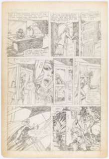 Brian Postman - Batgirl Tryout Story Page 2 Original Art (DC, c. 1980).  This unpublished tryout page most likely -