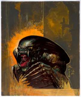 Simon Bisley Alien Illustration Original Art (1996).  No one has managed to capture director Ridley Scott’s vision - | Heritage