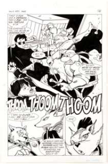 Chris Allan and Rod Ollerenshaw Teenage Mutant Ninja Turtles Adventures #30 Story Page 28 Original Art (Archie, -