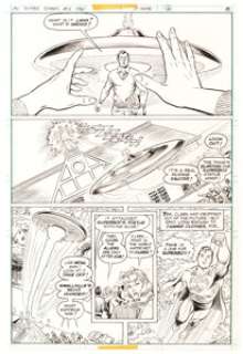 Curt Swan and Murphy Anderson DC Super Stars #12 Story Page 6 Original Art (DC, 1977) A flying saucer drops from - | Heritage