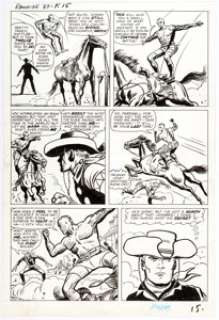 Dick Ayers Rawhide Kid #37 Story Page 12 Original Art (Marvel, 1963). On this page from "The Rattler - | Heritage