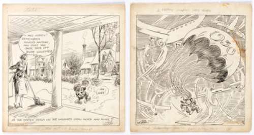 Gaar Williams Our Secret Ambition et Al. Daily Comic Strip Original Art Group of 6 (Chicago Tribune Syndic... (Total: 6 Original Art)