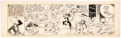 Sidney Smith The Gumps Daily Comic Strip New Year‘s Theme Original Art dated 12-31-25 (Chicago Tribune Syndicate, ...