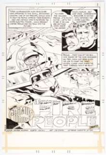 Joe Staton Primus #5 Complete16-Page Story "The Fire People" Original Art (Charlton, 1972). Based on the - | Heritage