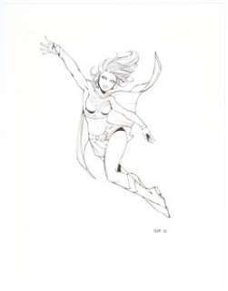 Oliver Nome - Supergirl Specialty Illustration Original Art (2010)....