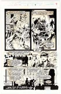 Joe St. Pierre and Al Milgrom Spider-Man: Parker Years #1 Story Page 7 Original Art (Marvel, 1995)....
