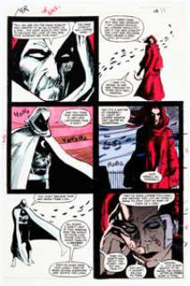 Christie Scheele - Moon Knight #24 Story Page 13 Color Guide (Marvel, 1982).