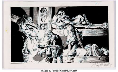 Karl Waller - Dungeons & Dragons "Queens Harvest" Illustration #4 Original Art (TSR, 1989).