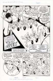 Stan Goldberg and Rich Koslowski - World of Archie Double Digest #13 Complete 11-Page Story "Bot Fever" Original Art (Archie, 2012).
