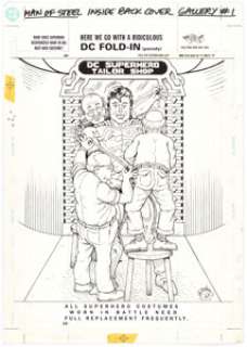 Al Jaffee | Superman: The Man of Steel Gallery Complete 1-Page Story "DC Fold-In" Original Art (DC Comics, 1995). | Heritage