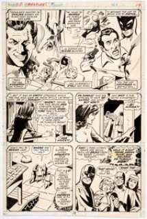 Don Perlin and Vince Colletta - Giant-Size Creatures #1 Story Page 12 The Cat/Hellcat Original Art (Marvel, 1974).